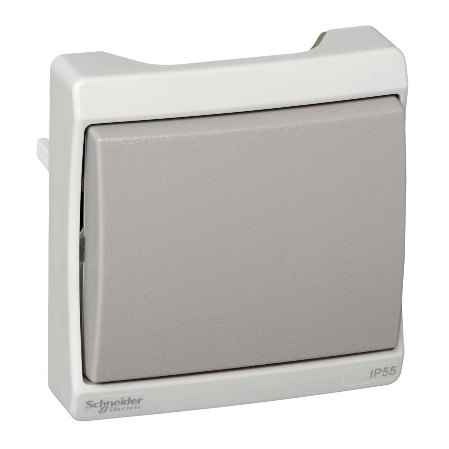 Interruptor estanco Schneider Mureva IP44 gris - referencia ENN34021