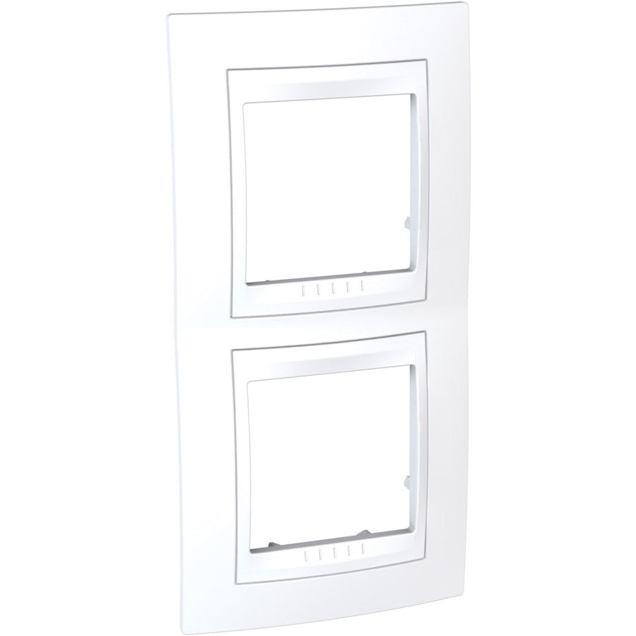 Marco vertical Schneider Unica Plus 2 elementos blanco - referencia MGU6.004V.18
