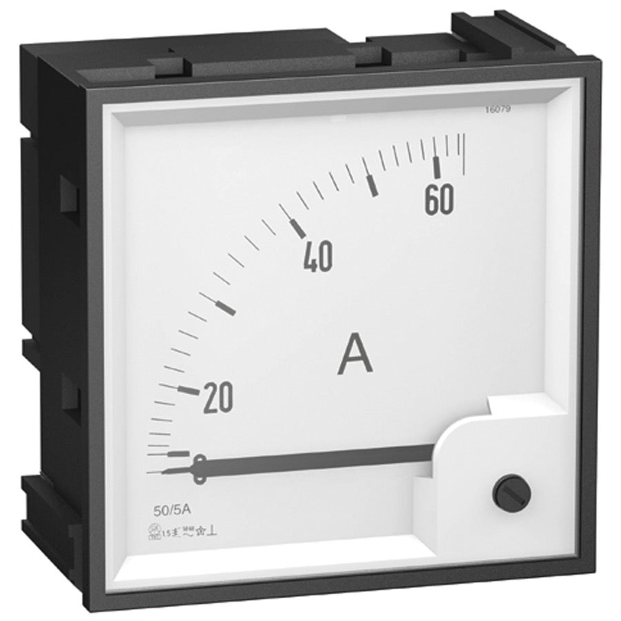 Escala Schneider para amperímetro analógico 0–50 A - referencia 16009