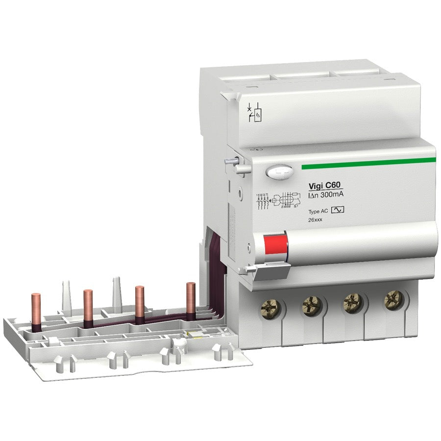 Bloque diferencial Schneider Vigi C60 4P 63 A 300 mA - referencia 26645