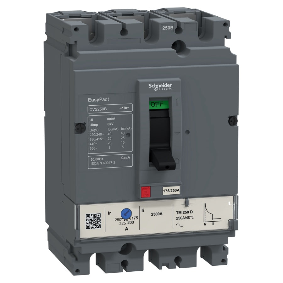 Interruptor automático Schneider EasyPact CVS250B 3P 250 A - referencia LV525303