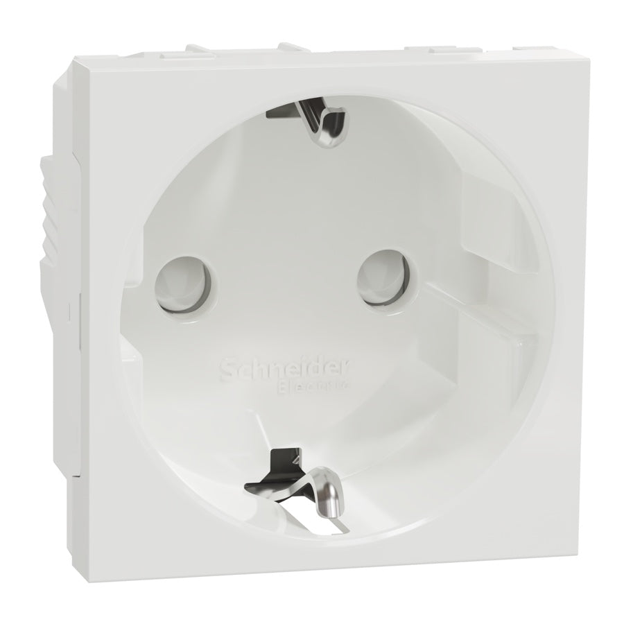 Base de enchufe Schuko Schneider New Unica 16 A polar - referencia NU303718