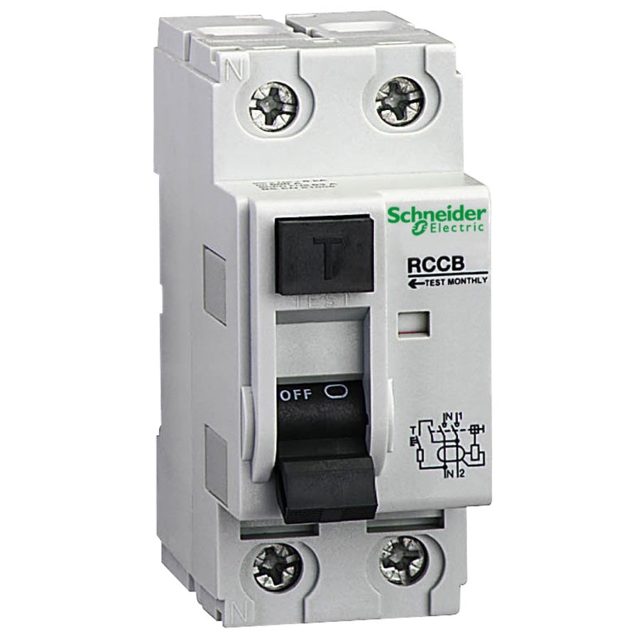 Interruptor diferencial Schneider ID 2P 25 A 300 mA AC - referencia 23011