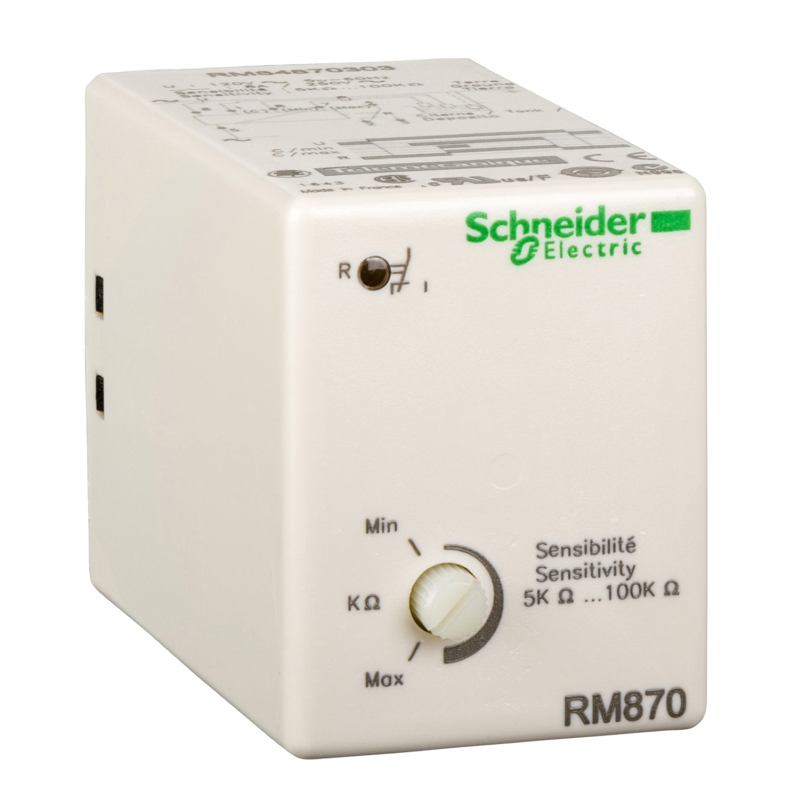 Relé de control de nivel Schneider RM84 230 V CA 11 pines - referencia RM84870404