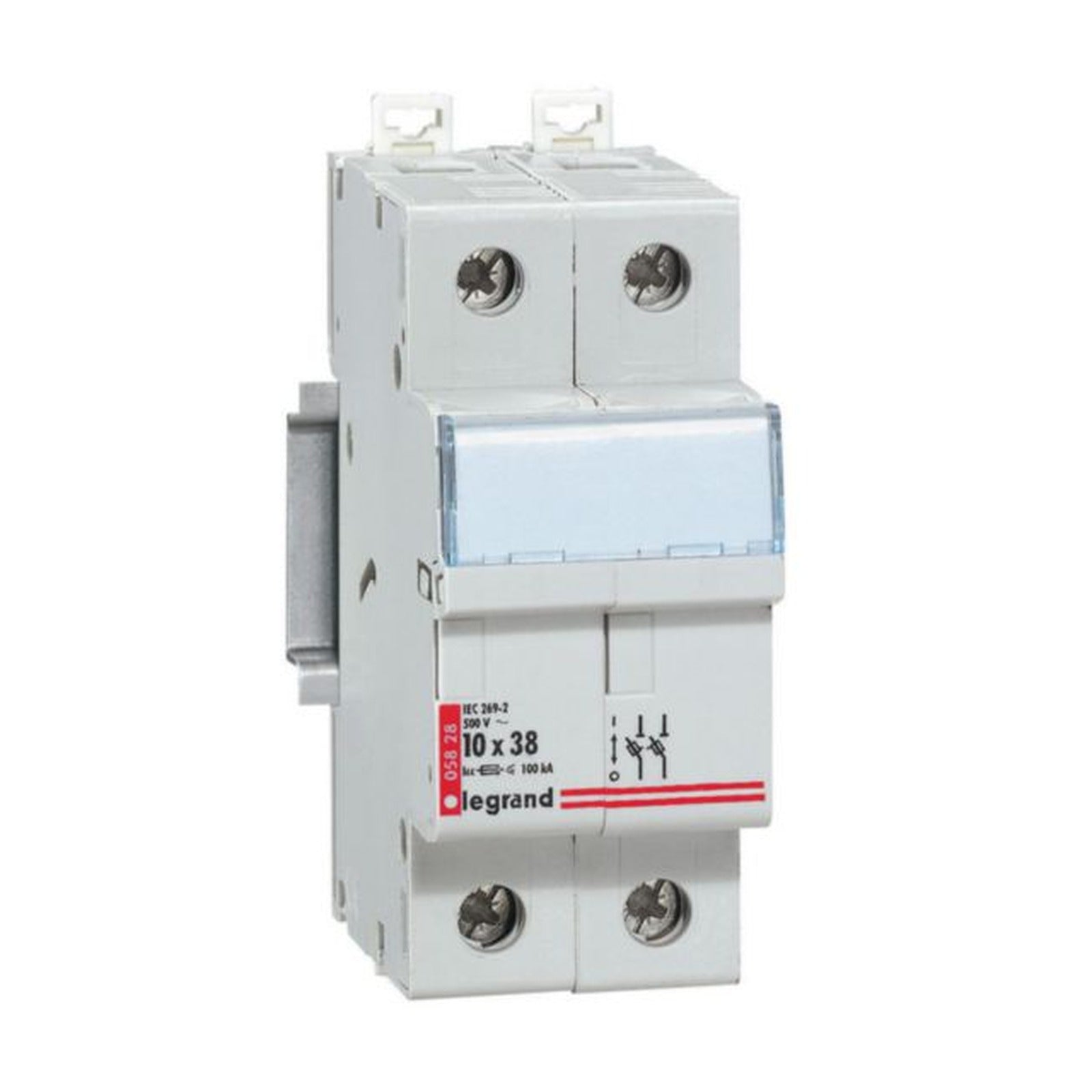 Portafusibles Legrand 2P 10 × 38 mm 500 V - referencia 005828