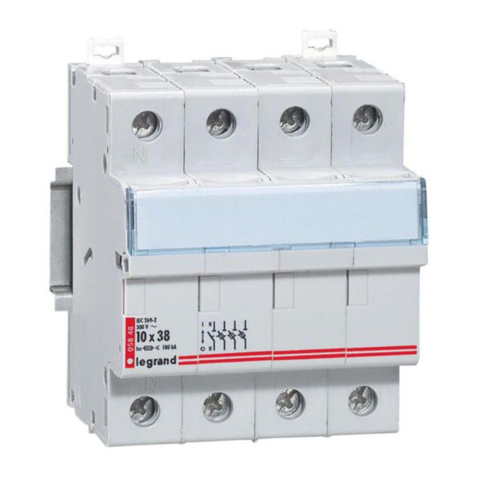Portafusibles Legrand 3P+N 10 × 38 mm 500 V - referencia 005848