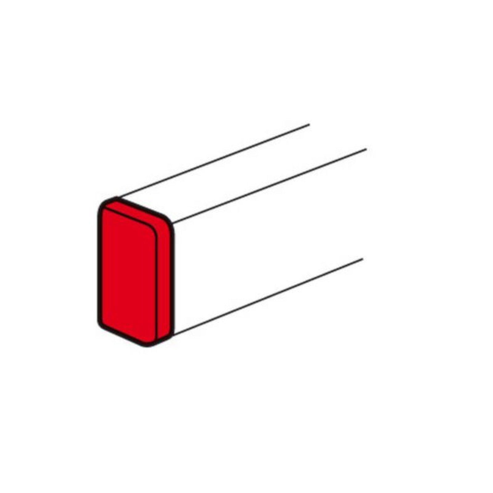 Tapa final Legrand DLP 50 × 105 mm para tapa de 85 mm - referencia 010702