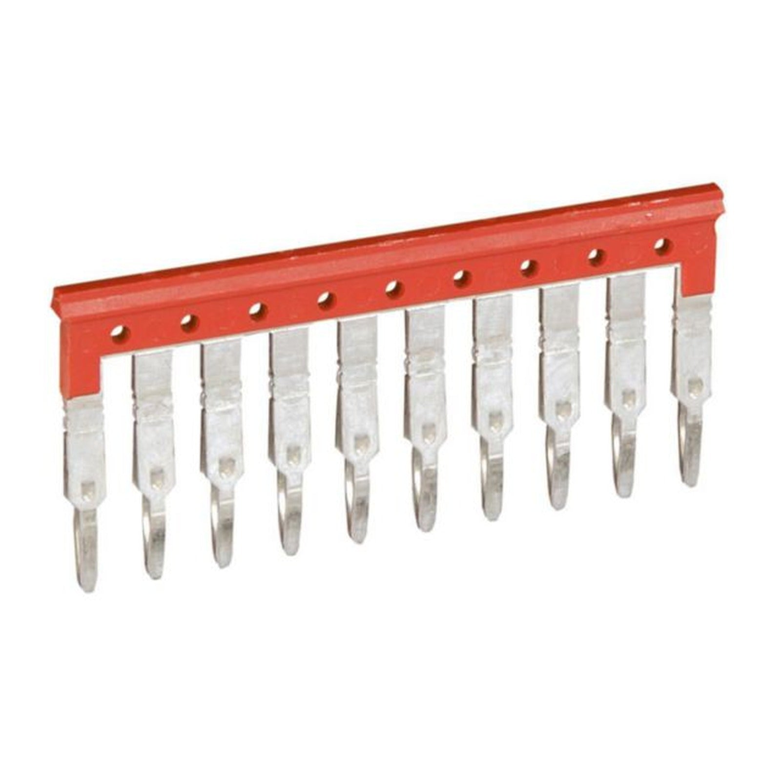 Peine rojo Legrand Viking 3 para 10 bornas, paso 6 mm - referencia 037504