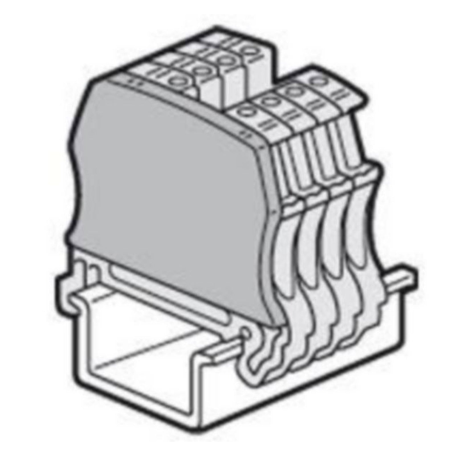 Tapa terminal Legrand Viking 3 gris, pasos 5-10 mm - referencia 037550