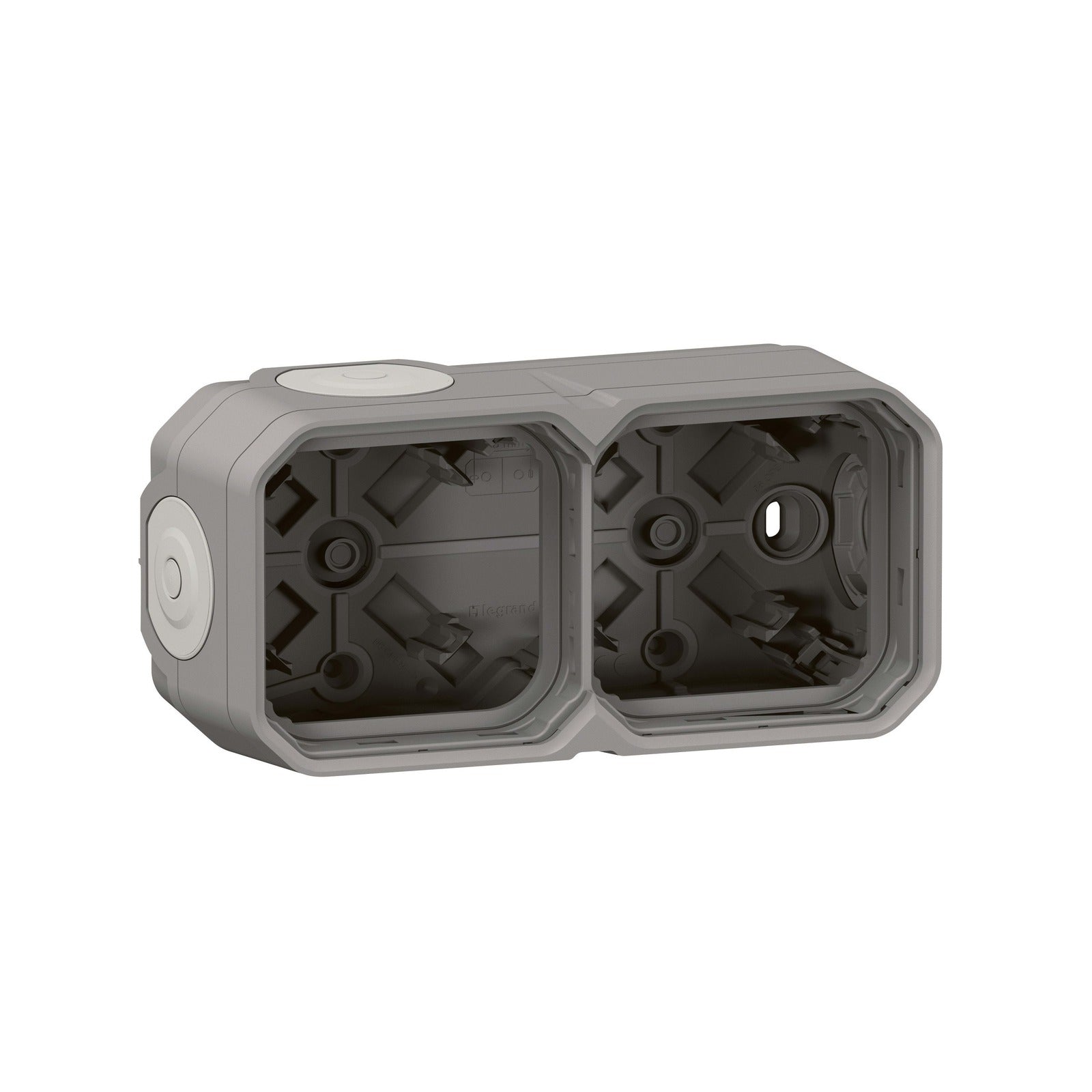 Caja Legrand Plexo gris de superficie, 2 elementos IP55 - referencia 069672L