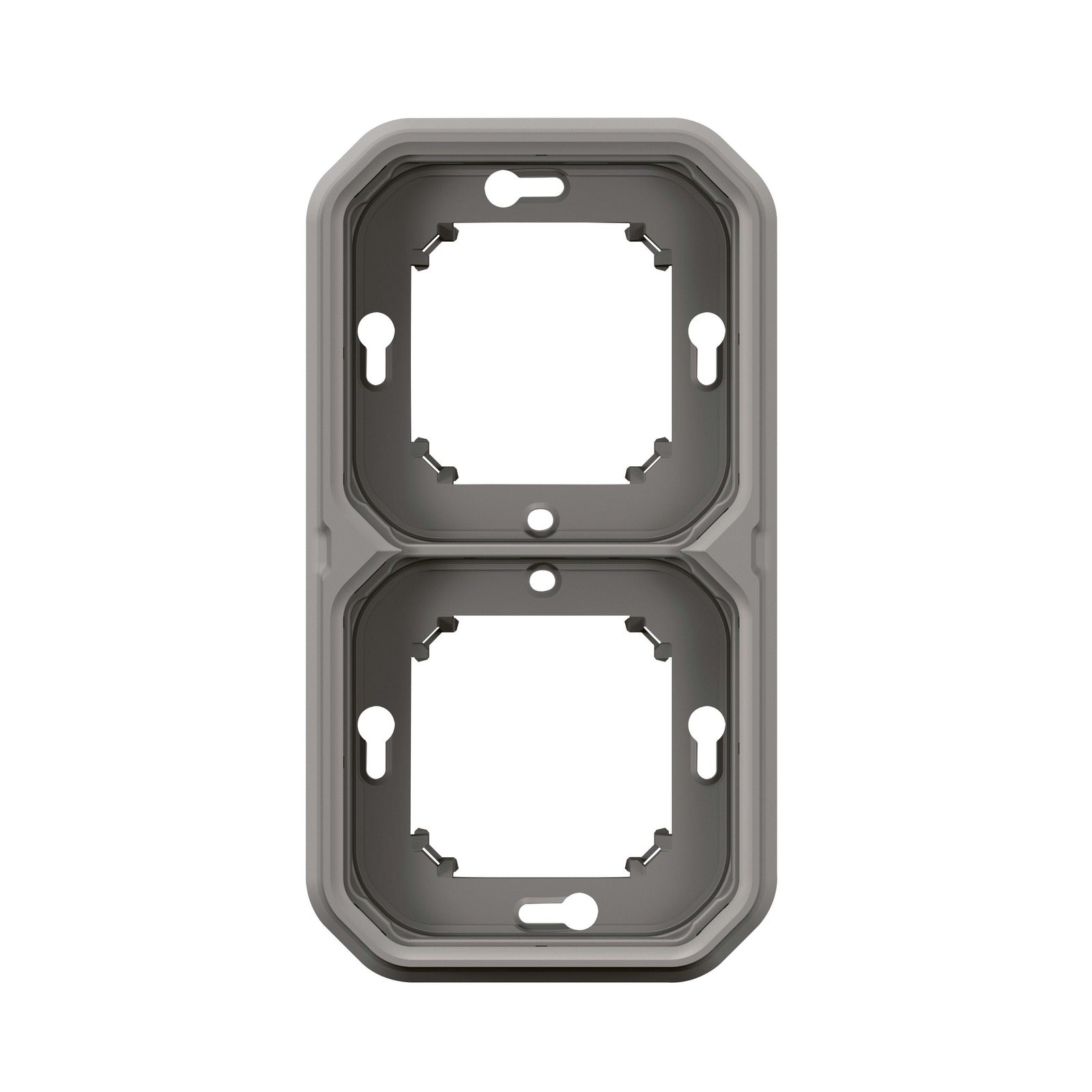 Marco de empotrar Legrand Plexo gris, 2 elementos IP55 - referencia 069683L