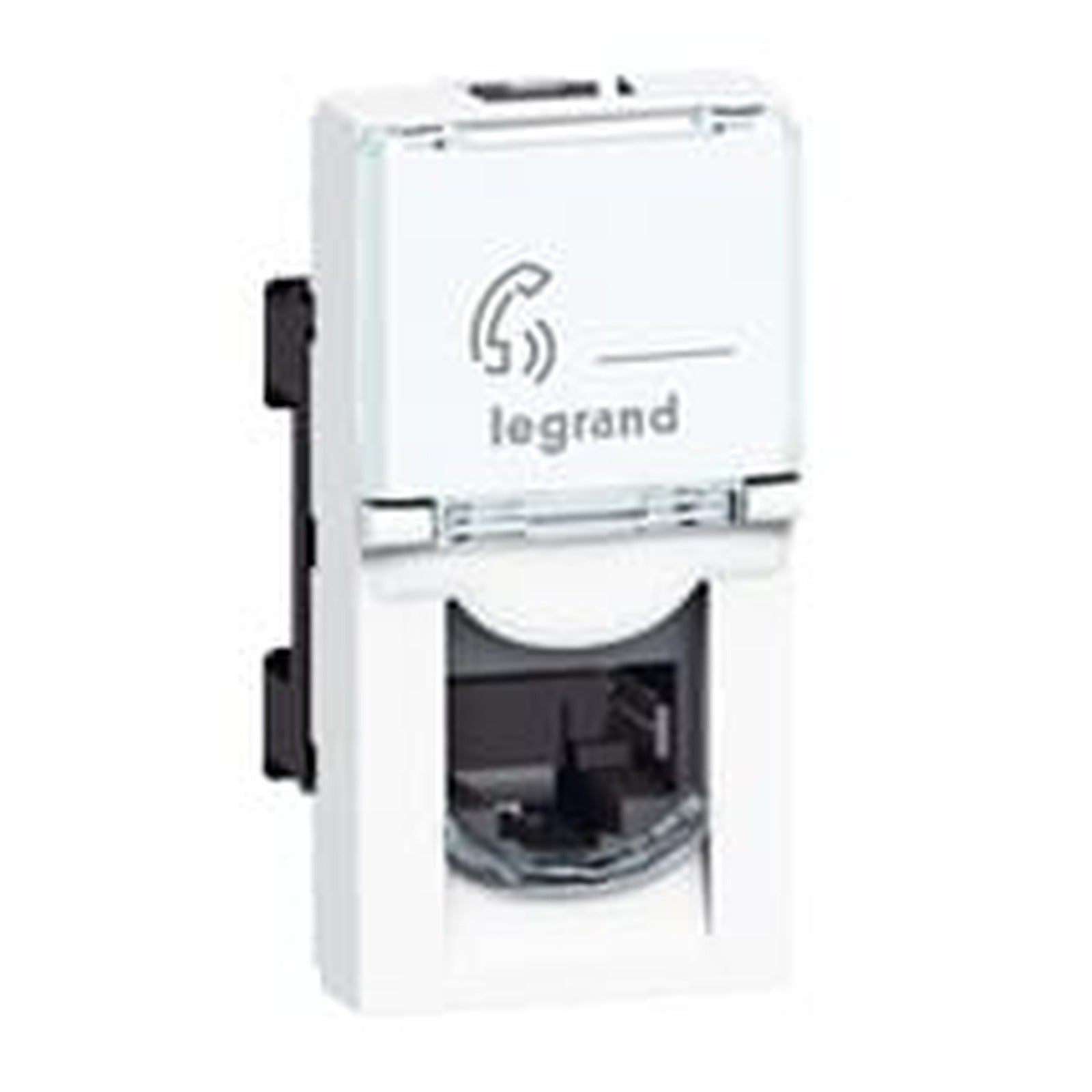 Base RJ45 Legrand Mosaic Cat.5e FTP, 1 módulo blanca - referencia 076552
