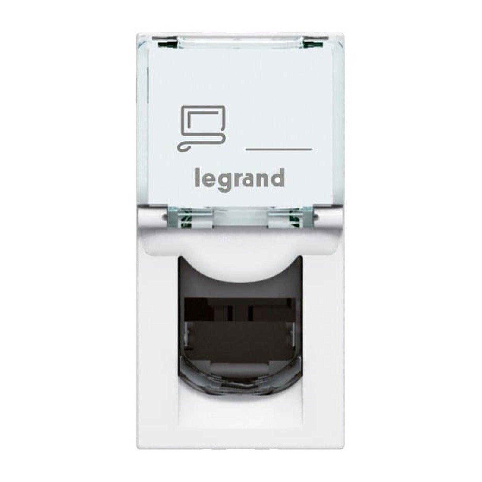 Base RJ45 Legrand Mosaic Cat.6 UTP, 1 módulo blanca - referencia 076561