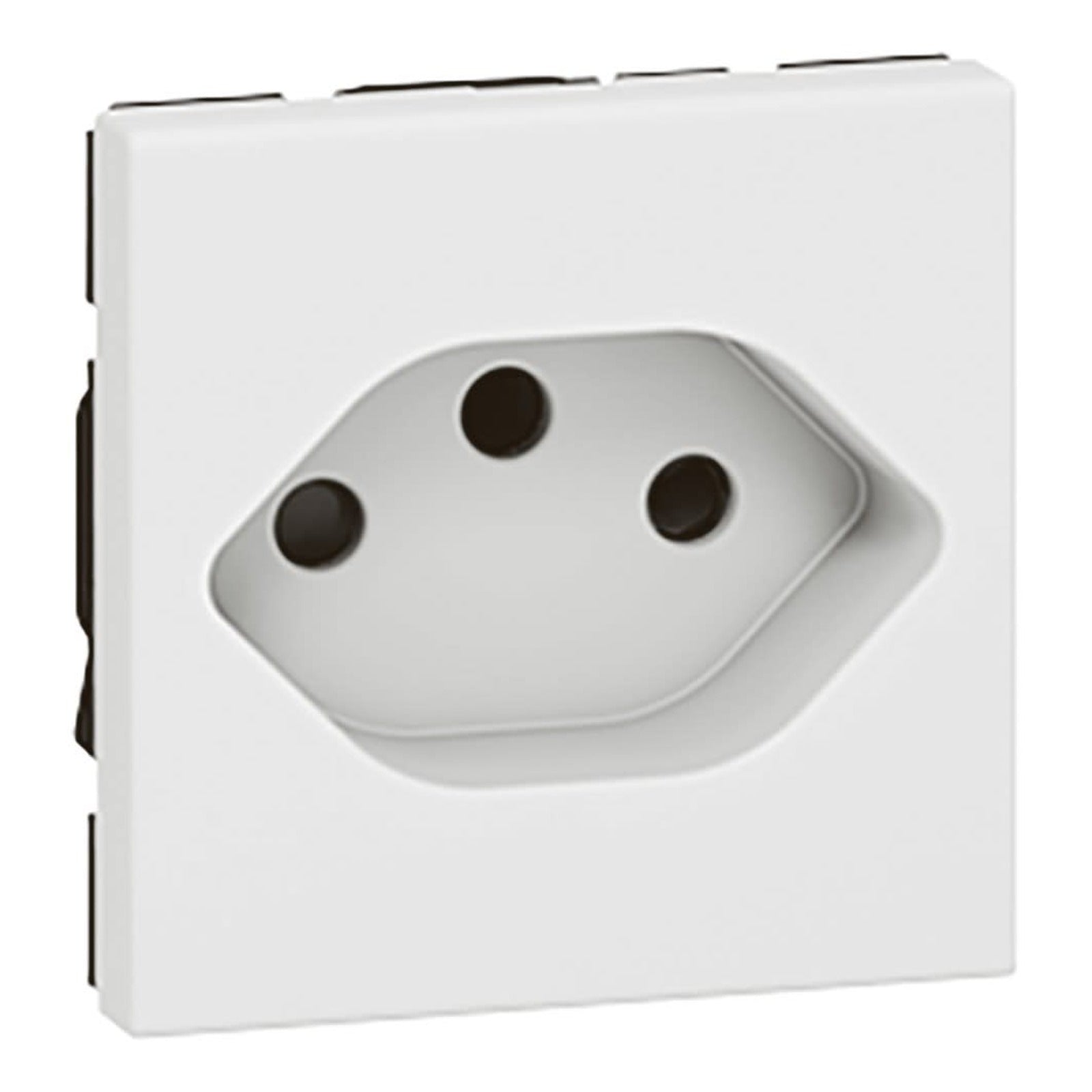 Base suiza Legrand Mosaic tipo 13 2P+T, blanca - referencia 077506