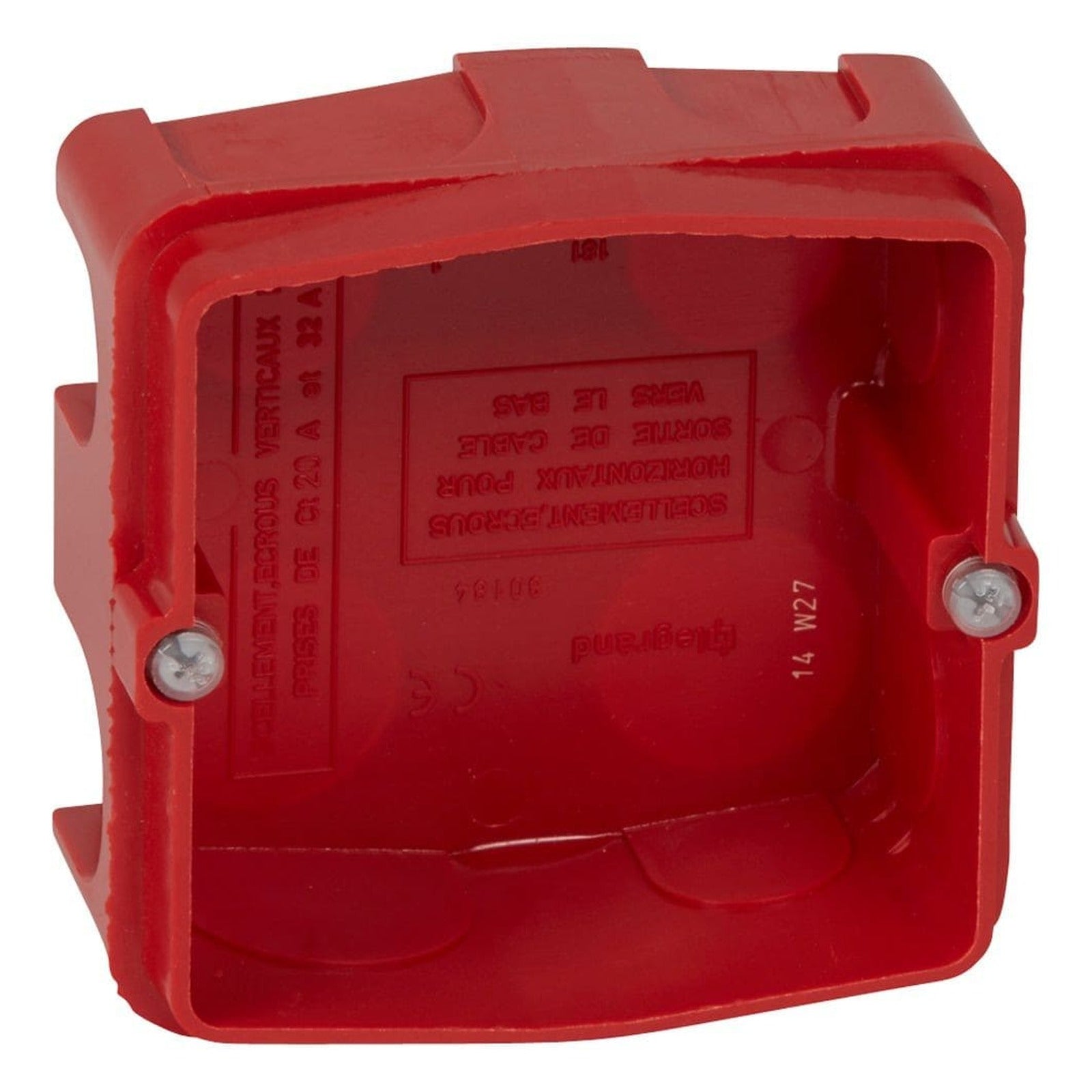 Caja de empotrar Legrand Batibox 85 x 85 mm, fondo 40 mm - referencia 080184
