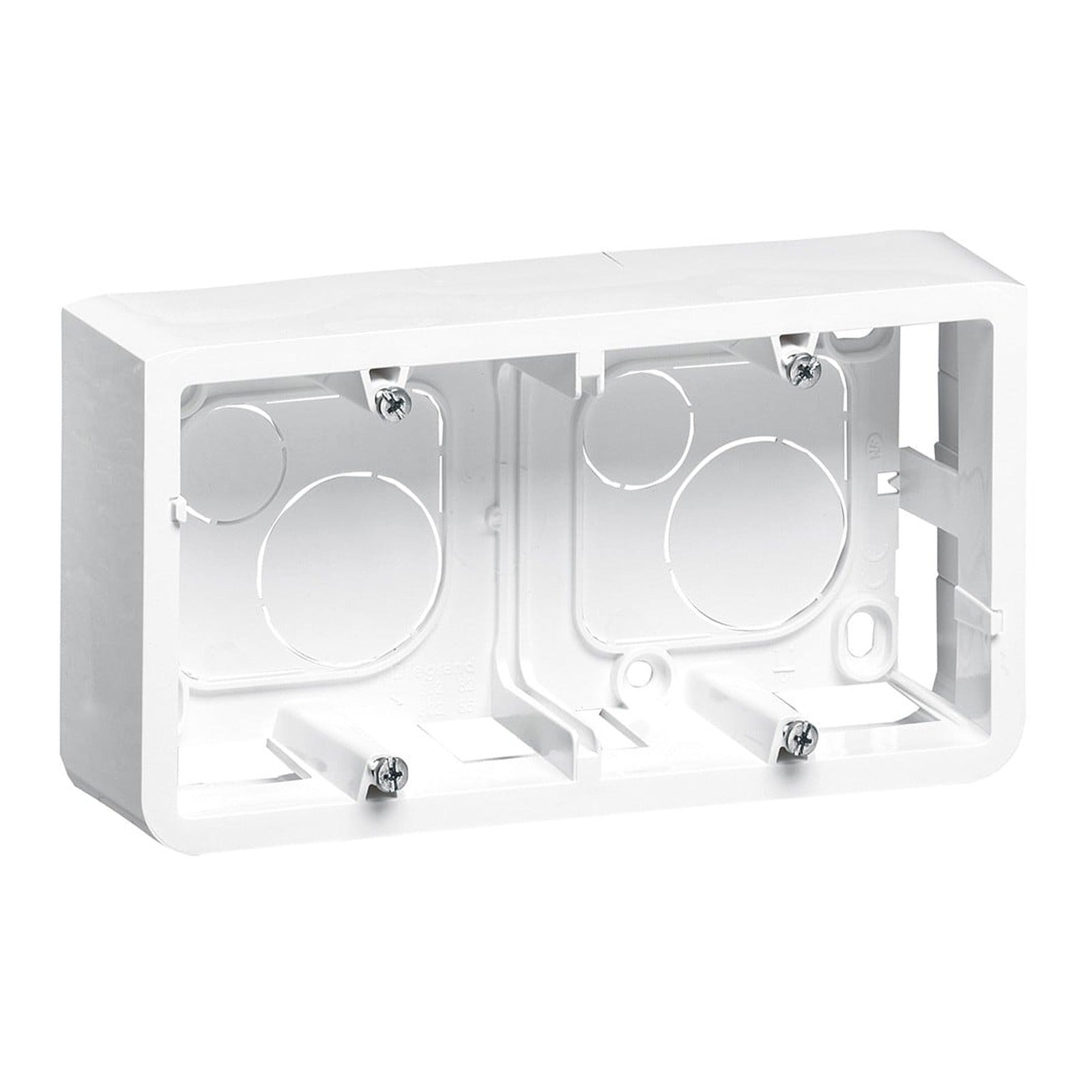 Caja de superficie Legrand Mosaic horizontal 4/5 módulos, 40 mm - referencia 080285