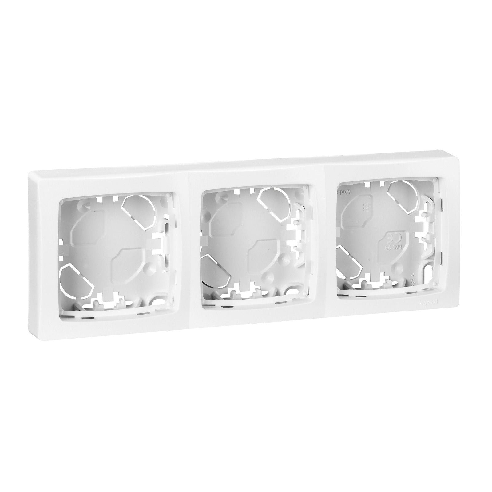 Marco de superficie Legrand Oteo para 3 mecanismos, blanco - referencia 086093