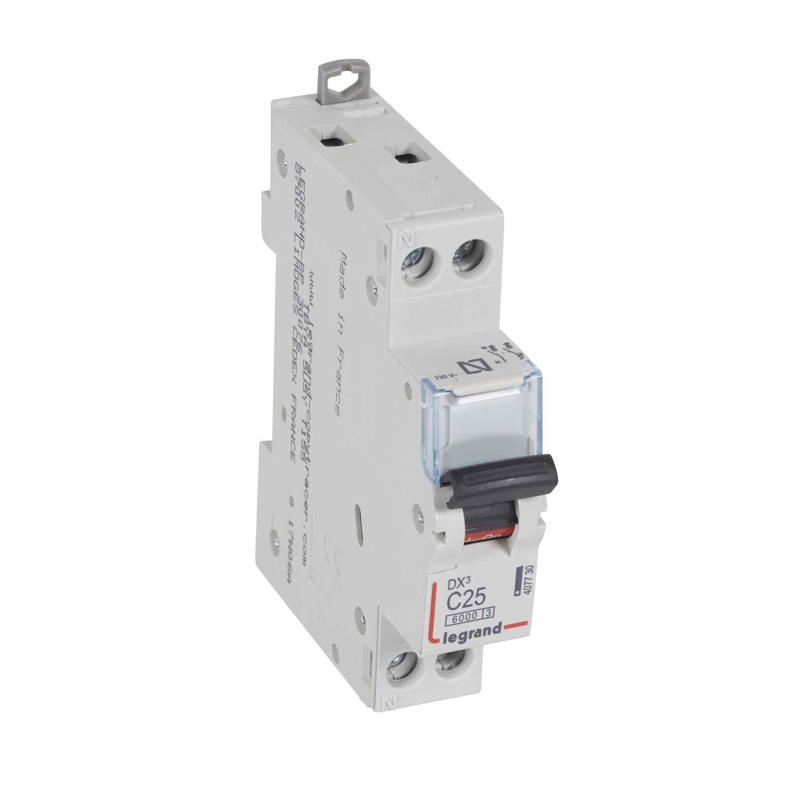 Magnetotérmico Legrand DX3 1P+N 25A curva C 6kA - referencia 407730