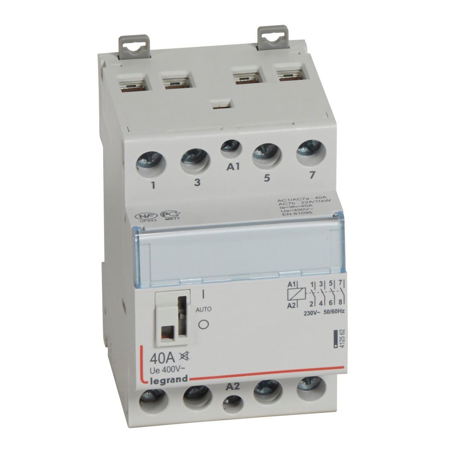 Contactor silencioso Legrand CX3 4P 40A 230 V, 4 NA - referencia 412562