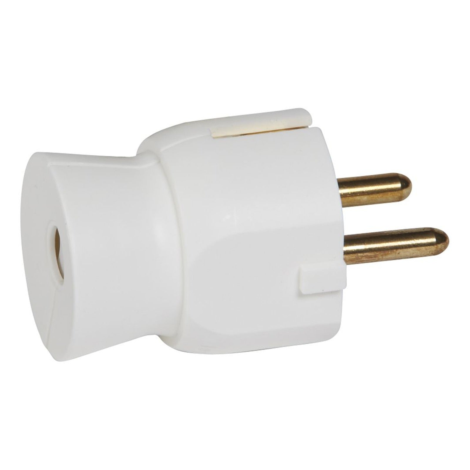 Clavija Legrand 2P+T 16A con salida recta, blanca - referencia 050315