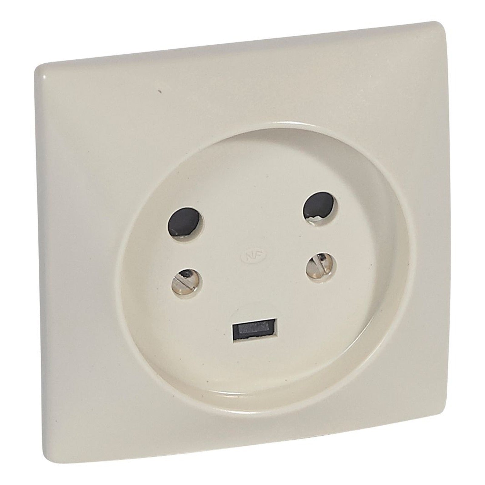 Base Legrand 2P+T 20A 380 V blanca para caja 80x80 mm con garras - referencia 055432