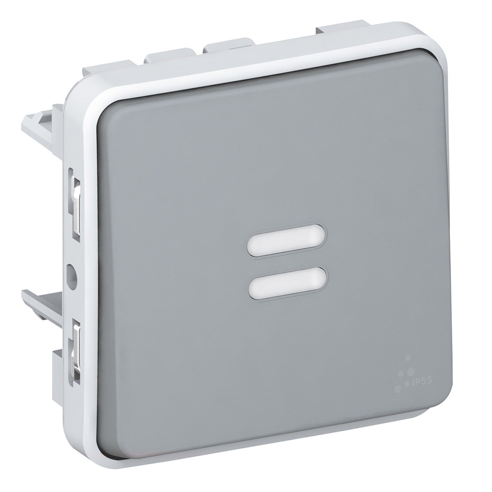 Pulsador luminoso Legrand Plexo componible gris - referencia 069542