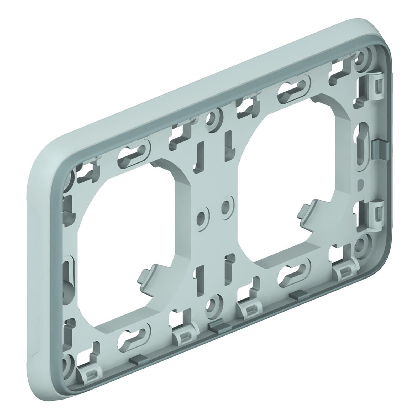 Marco de empotrar Legrand Plexo gris, 2 elementos - referencia 069683
