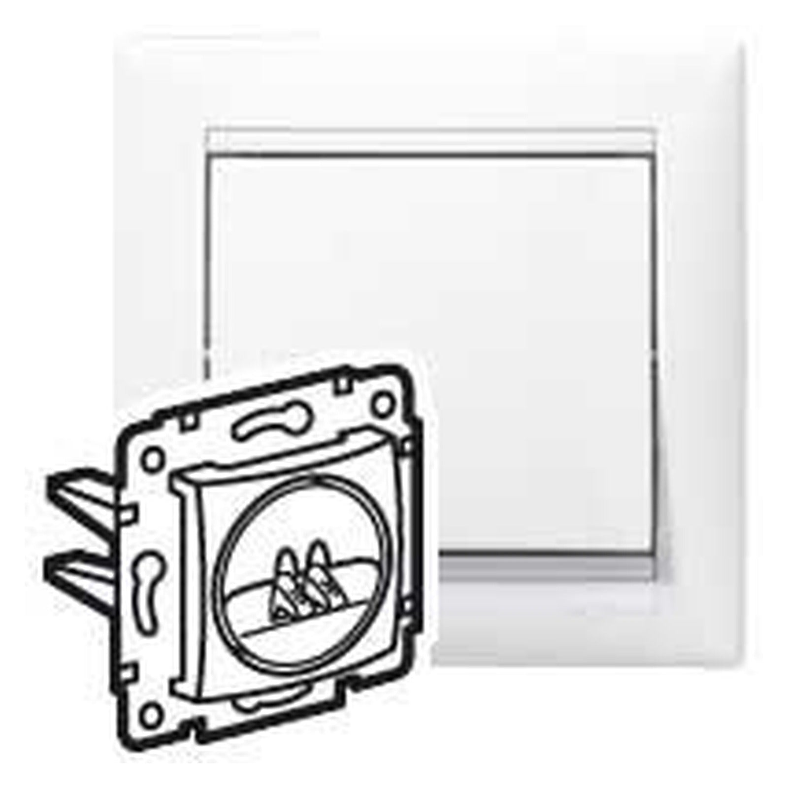Base para altavoces Legrand Valena simple blanca - referencia 774223