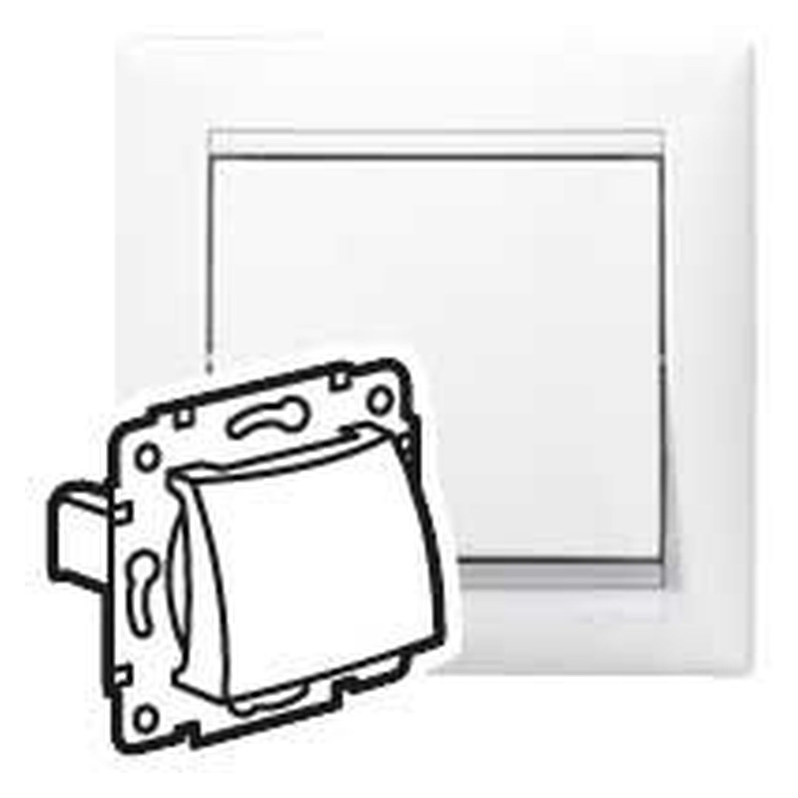 Salida para cables Legrand Valena blanca - referencia 774447