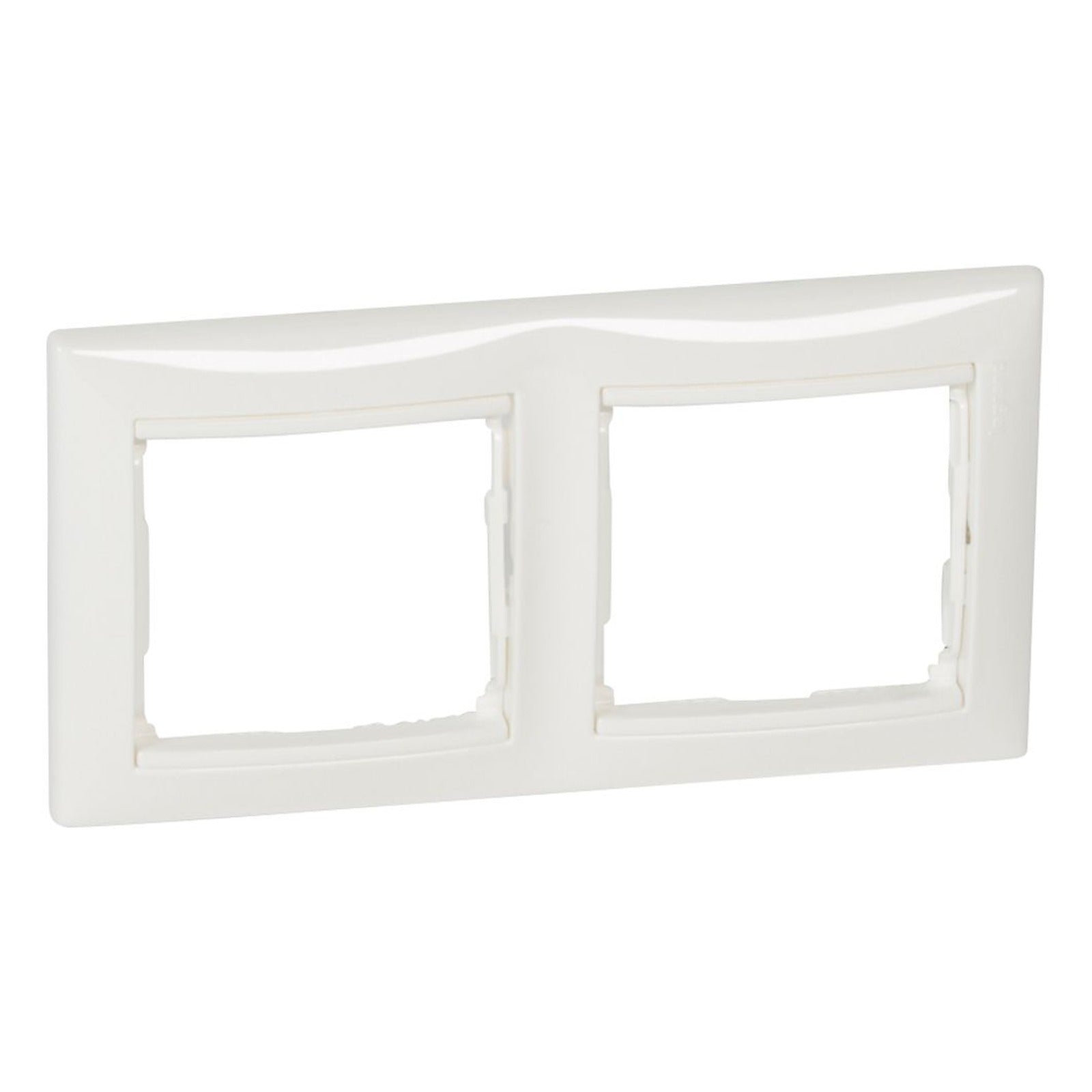 Placa Legrand Valena 2 elementos horizontal blanca - referencia 774452