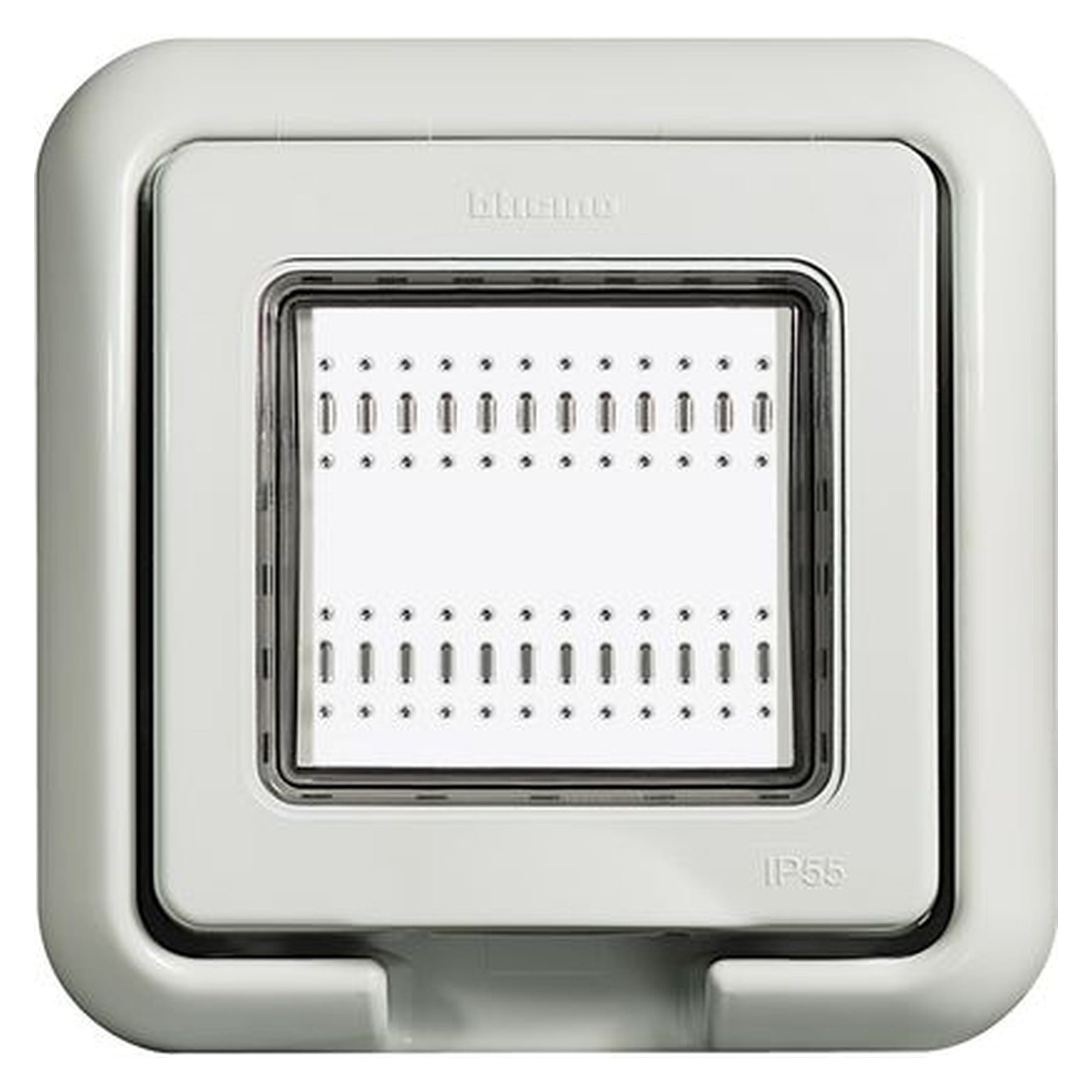 Tapa BTicino Idrobox IP55 gris para caja 502E de 2 módulos - referencia 24602