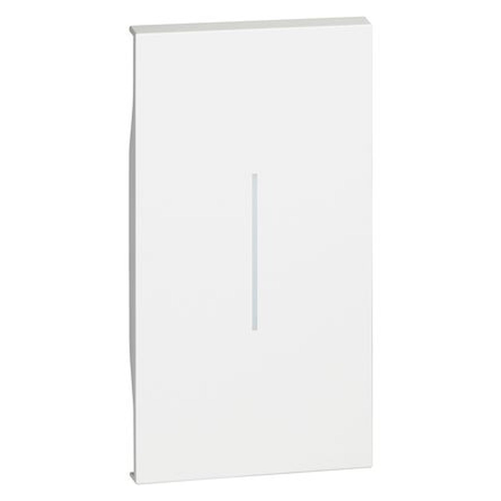 Tecla iluminable BTicino Living Now de 2 módulos, blanca - referencia KW01M2