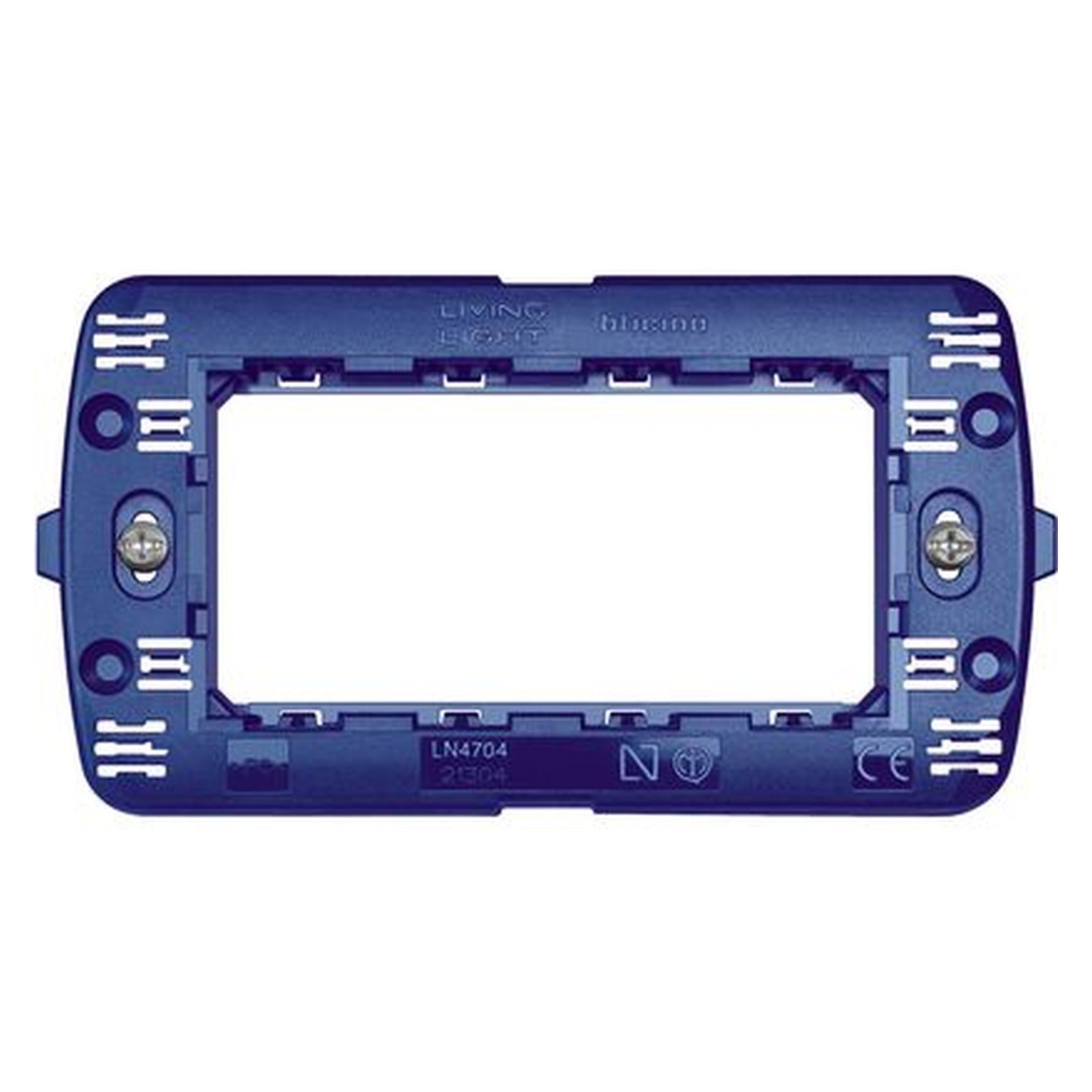 Soporte BTicino Livinglight de 4 módulos para placas cuadradas - referencia LN4704