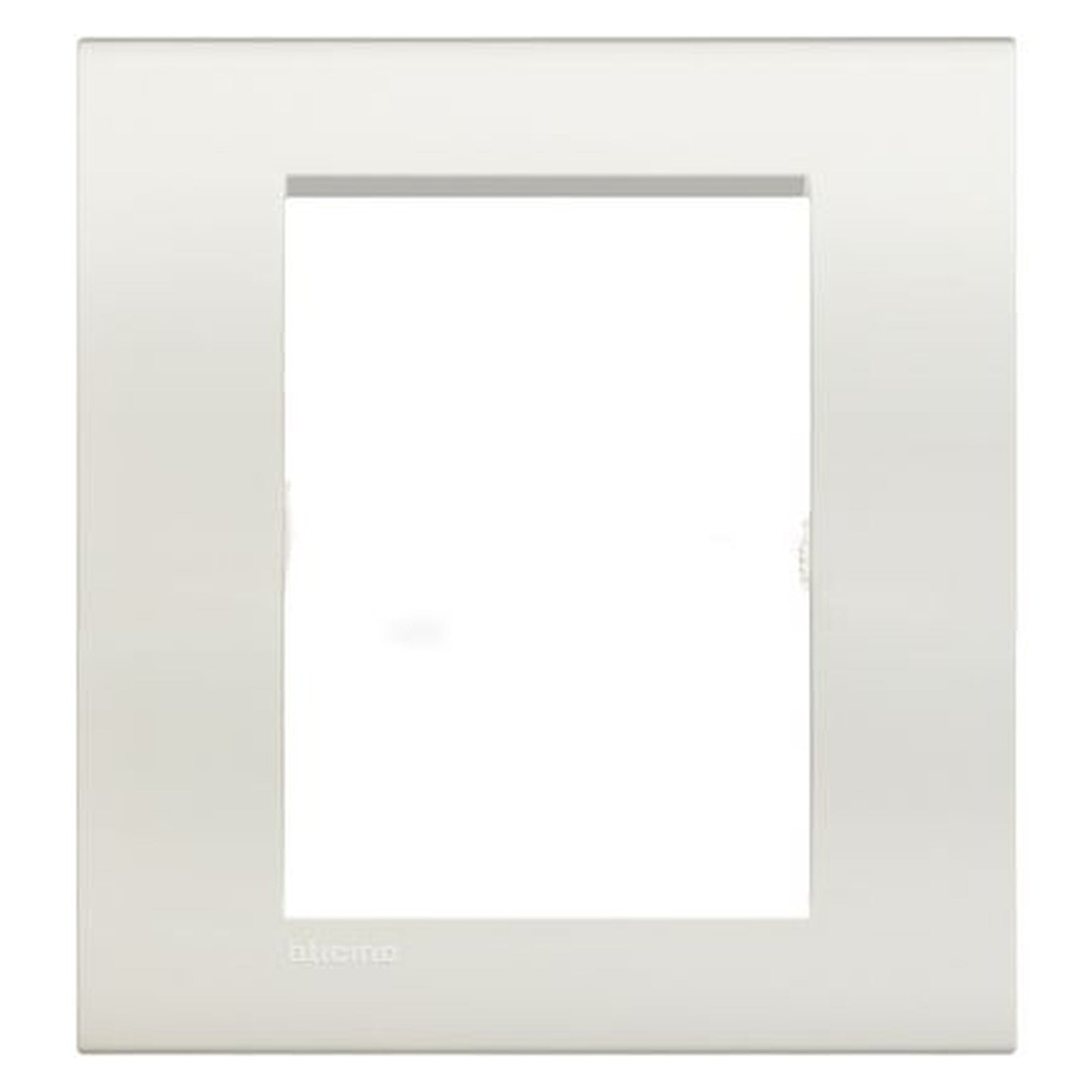 Placa cuadrada BTicino Livinglight de 3+3 módulos, blanca - referencia LNA4826BI