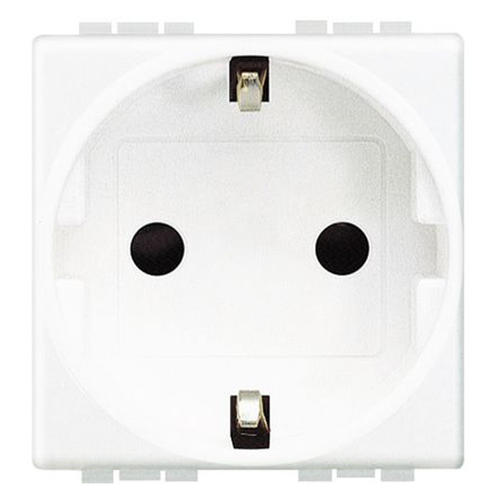 Base Schuko BTicino Livinglight 2P+T 16A 250 V, blanca - referencia N4141