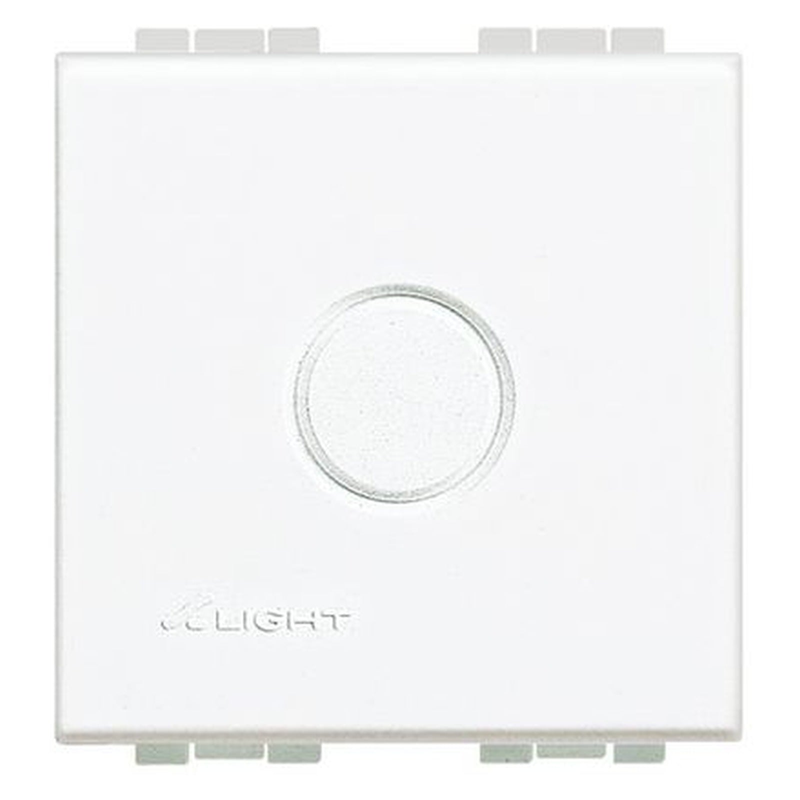 Tapa ciega BTicino Livinglight de 2 módulos con prefractura, blanca - referencia N4951