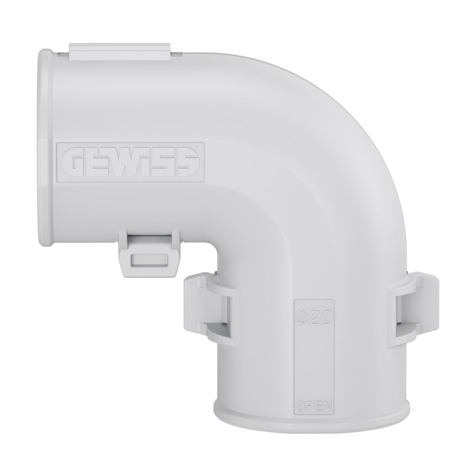 Curva inspeccionable RK Gewiss, IP40, Ø 20 mm, gris RAL 7035 - referencia DX40320