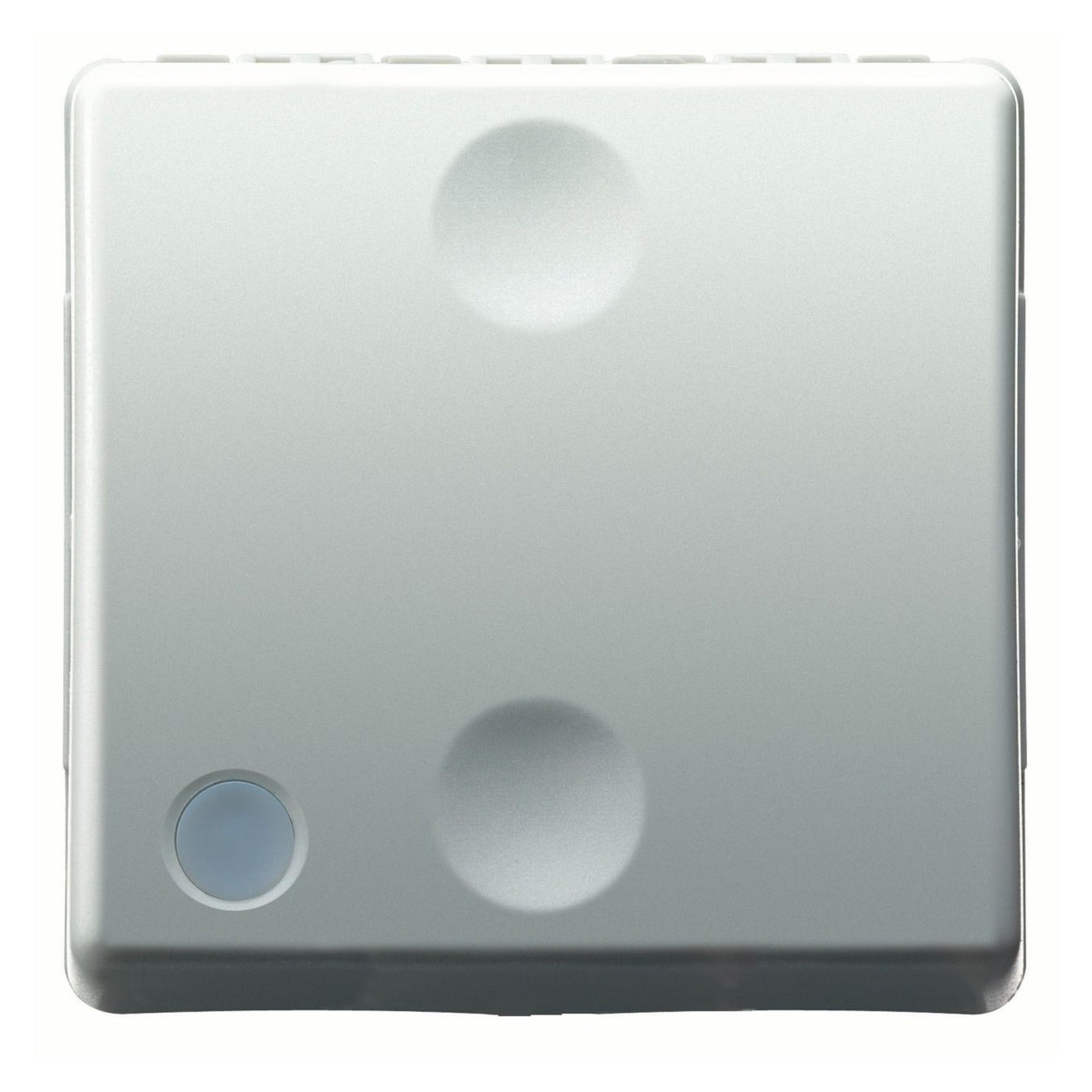 Conmutador unipolar 250 Vac Gewiss, 16AX iluminable, 2 módulos, System White - referencia GW20589