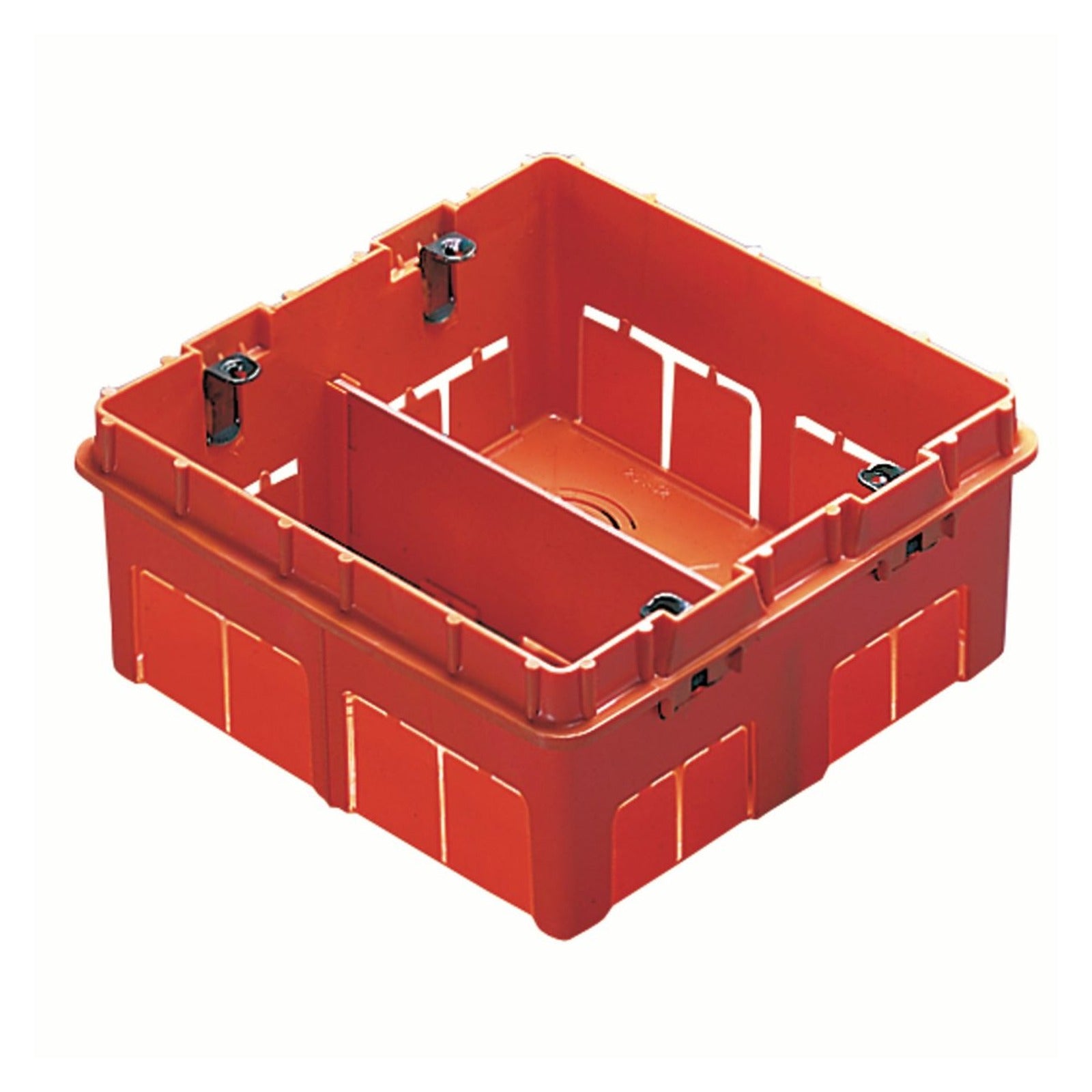 Caja de gran capacidad para series modulares Gewiss, big box, 8 módulos (4+4), 131x129x53 - referencia GW24237