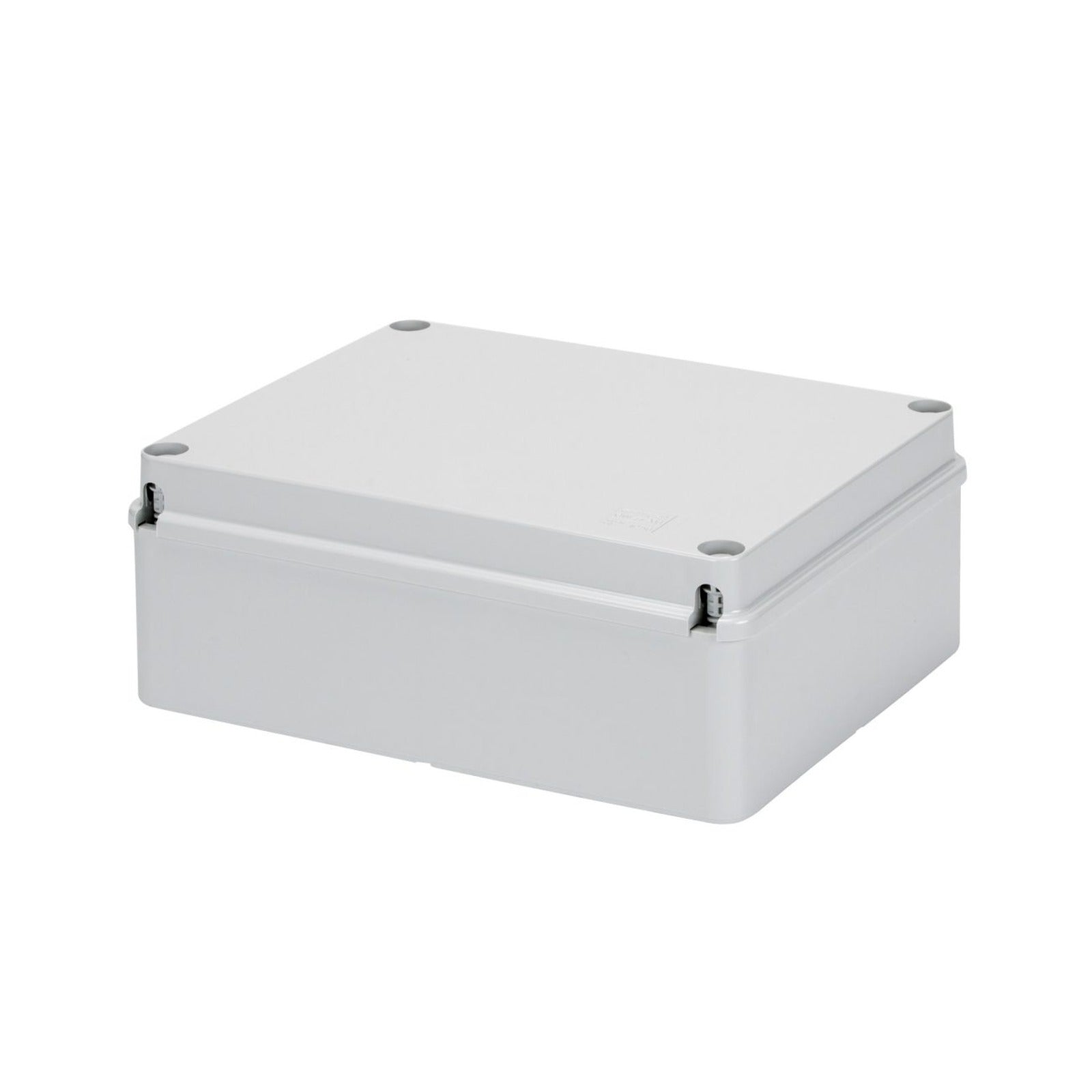 Caja de derivación con tapa baja atornillada Gewiss, IP56, dimensiones internas 190x140x70, superficies lisas, gris RAL 7035 - referencia GW44207