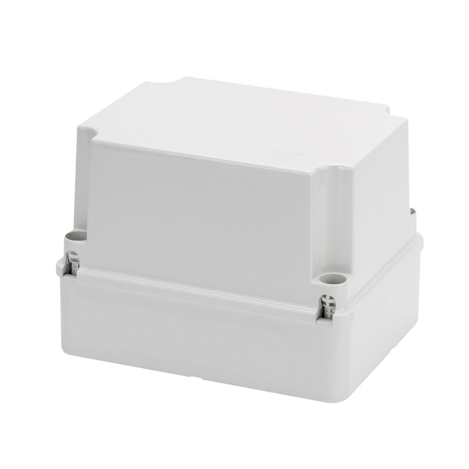 Caja de derivación con tapa alta atornillada Gewiss, IP56, dimensiones internas 190x140x140, superficies lisas, gris RAL 7035 - referencia GW44217