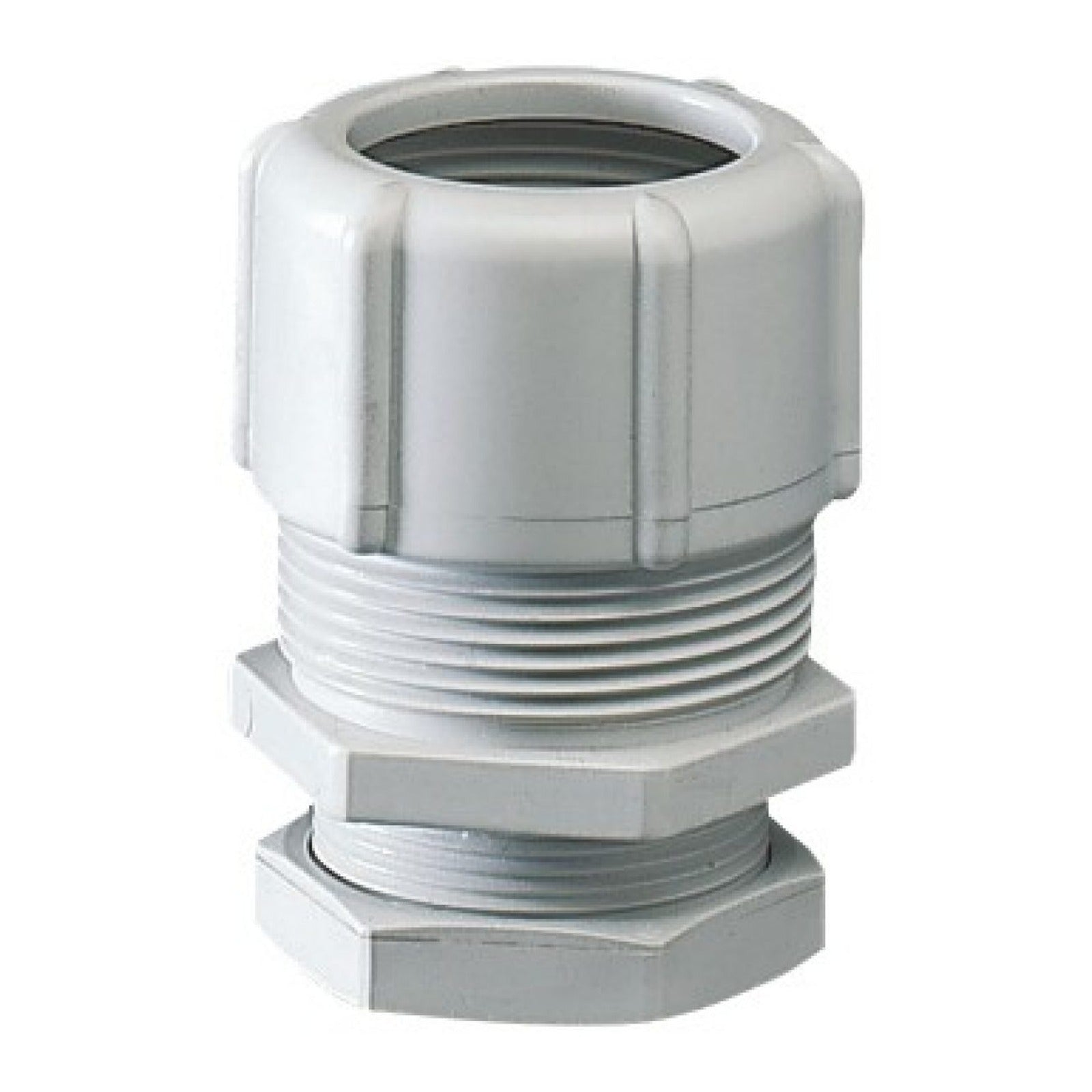 Racor tubo-caja en polímero antichoque Ø 20 mm Gewiss, para tubo Ø 16 mm, gris RAL 7035, IP66 - referencia GW50415