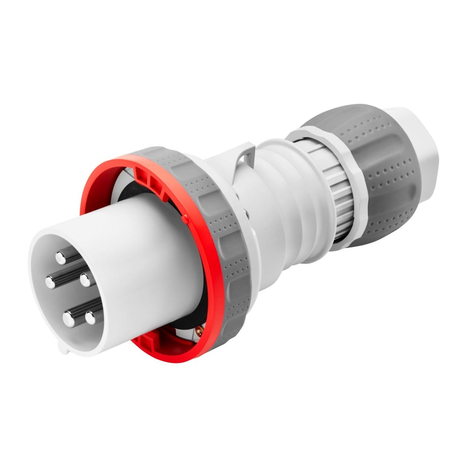 Clavija móvil recta HP Gewiss, IP66/IP67/IP68/IP69, 3P+N+T 63A 346-415 V 50/60 Hz, rojo, 6h, apriete indirecto - referencia GW61053H