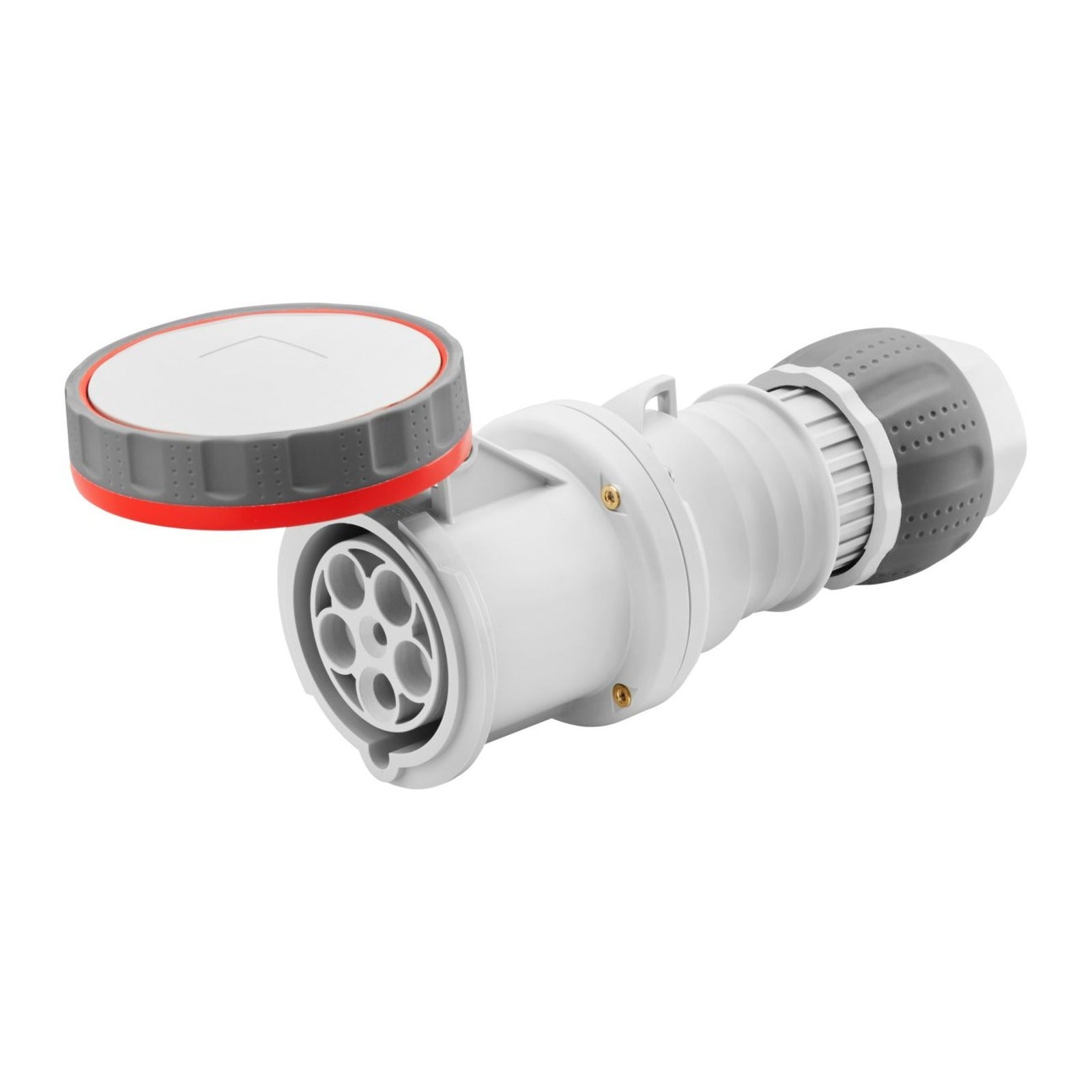 Base móvil recta HP Gewiss, IP66/IP67/IP68/IP69, 3P+T 63A 380-415 V 50/60 Hz, rojo, 6h, apriete indirecto - referencia GW63052H