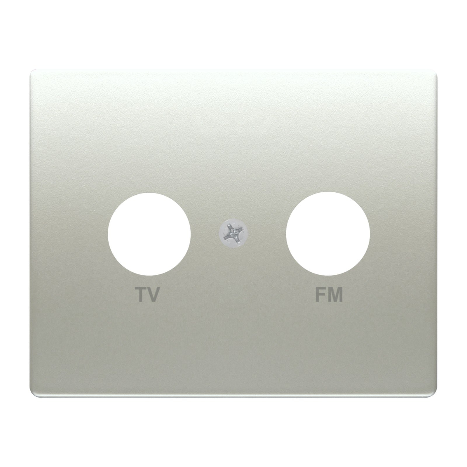 Tapa para toma TV-FM BJC Iris, aluminio mercurio - referencia 18330-MA