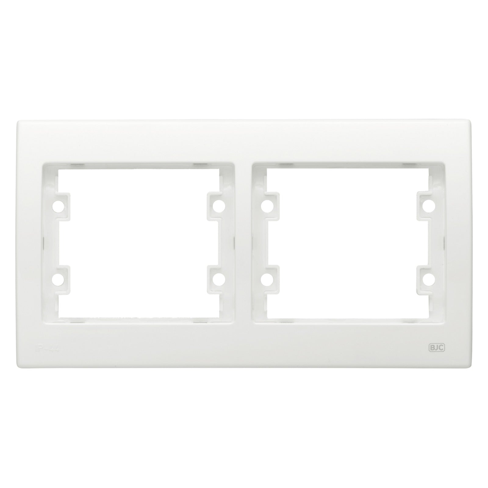 Marco estanco IP44 BJC Iris de 2 elementos, blanco polar - referencia 185002