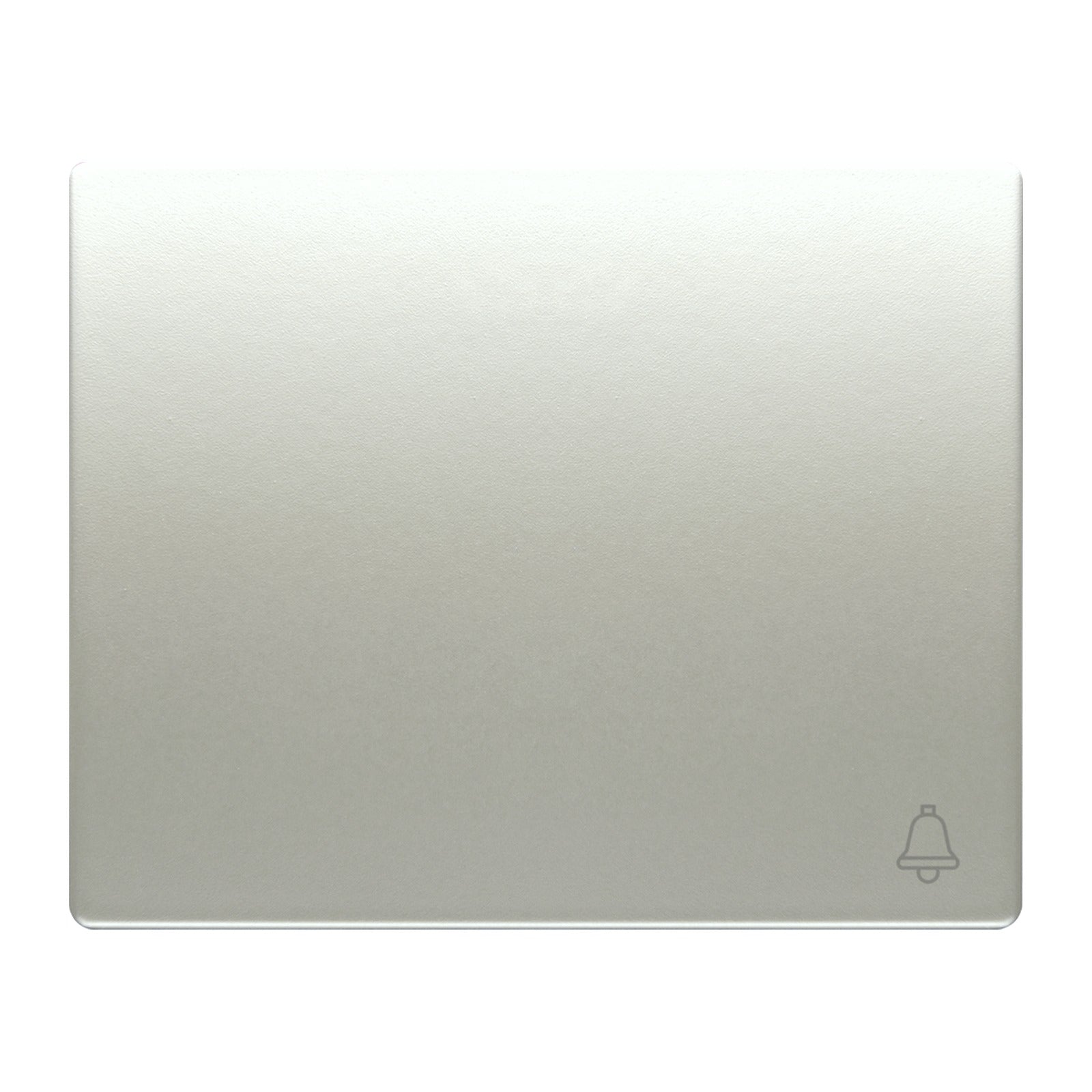 Tecla para pulsador de timbre BJC Iris, aluminio mercurio - referencia 18716-MA