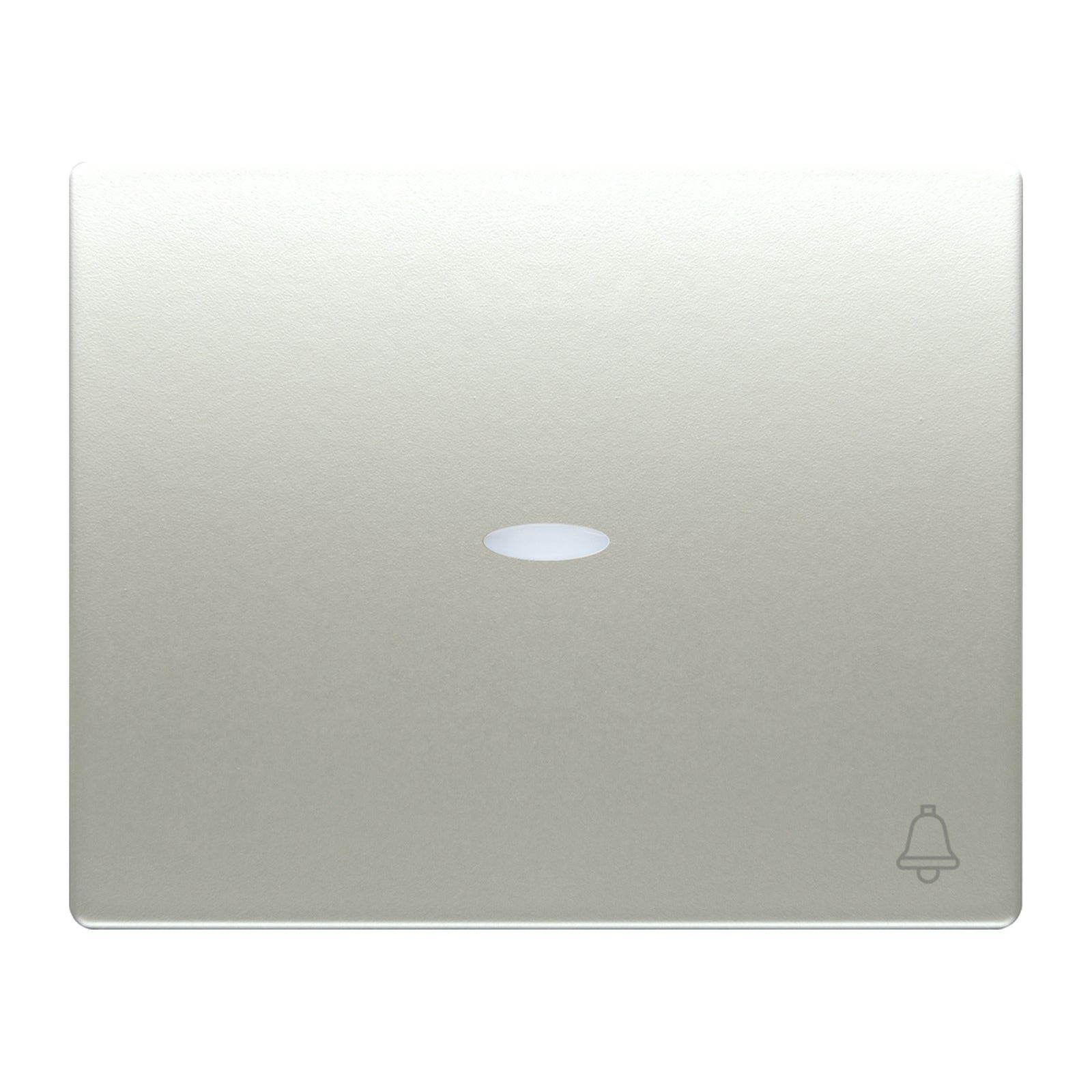 Tecla para pulsador de timbre con difusor BJC Iris, aluminio mercurio - referencia 18716-MAL