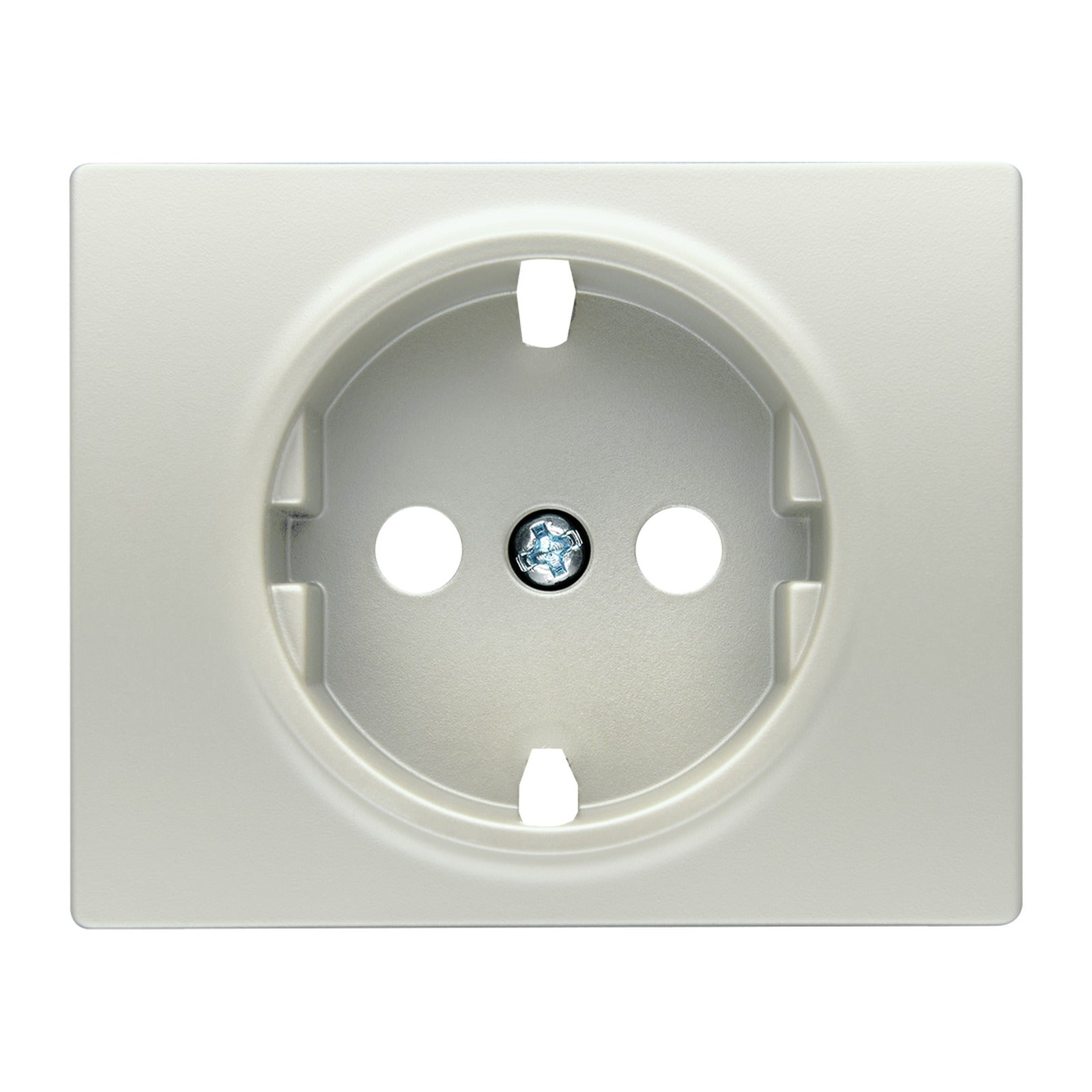 Tapa para base de enchufe con protección de seguridad BJC Iris, aluminio mercurio - referencia 18724-MA