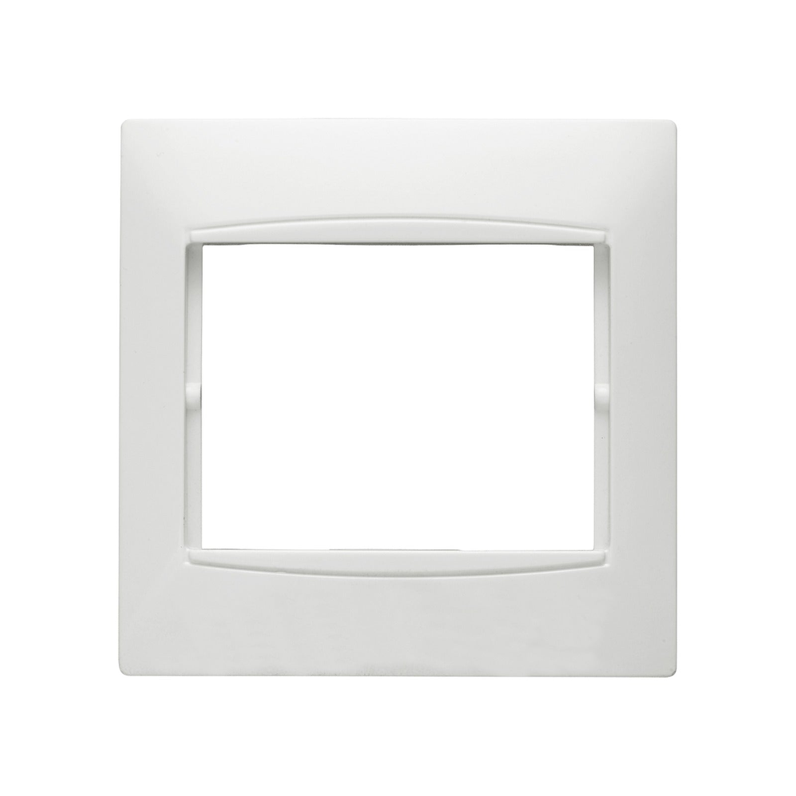 Marco BJC Coral de 1 elemento horizontal, con embellecedor integrado, sin bastidor, blanco - referencia 21211